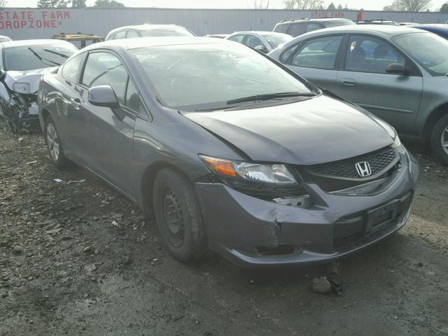 2HGFG3B51CH555637 - 2012 HONDA CIVIC LX GRAY photo 1