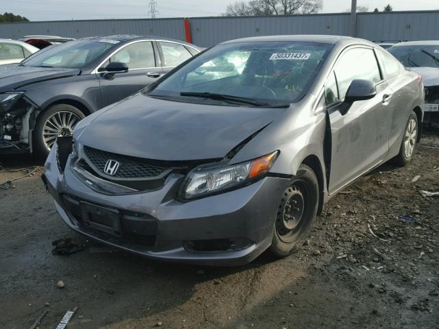 2HGFG3B51CH555637 - 2012 HONDA CIVIC LX GRAY photo 2