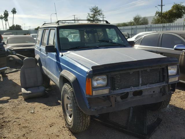 1J4FJ68S9PL618159 - 1993 JEEP CHEROKEE S BLUE photo 1