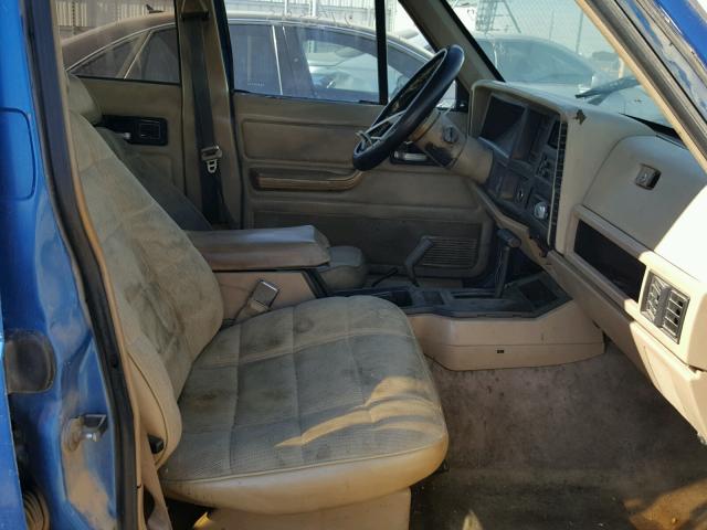 1J4FJ68S9PL618159 - 1993 JEEP CHEROKEE S BLUE photo 5