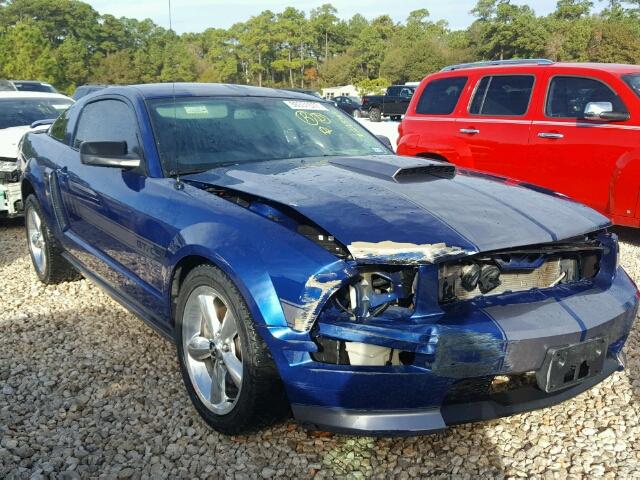 1ZVFT82H175223547 - 2007 FORD MUSTANG GT BLUE photo 1