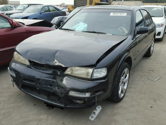 JN1CA21D8VT806376 - 1997 NISSAN MAXIMA GLE BLACK photo 2