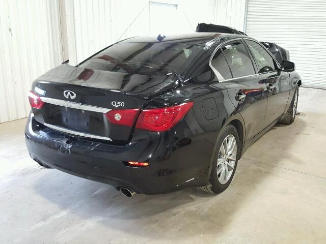 JN1BV7AP9EM676836 - 2014 INFINITI Q50 BASE Negro foto 4