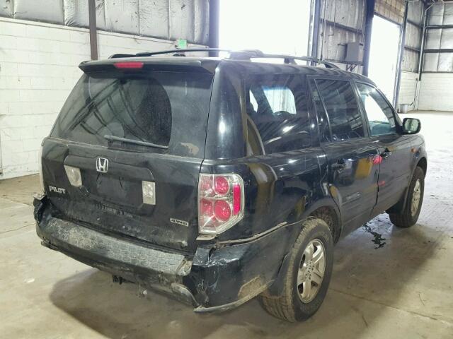 5FNYF18228B051459 - 2008 HONDA PILOT VP BLACK photo 4