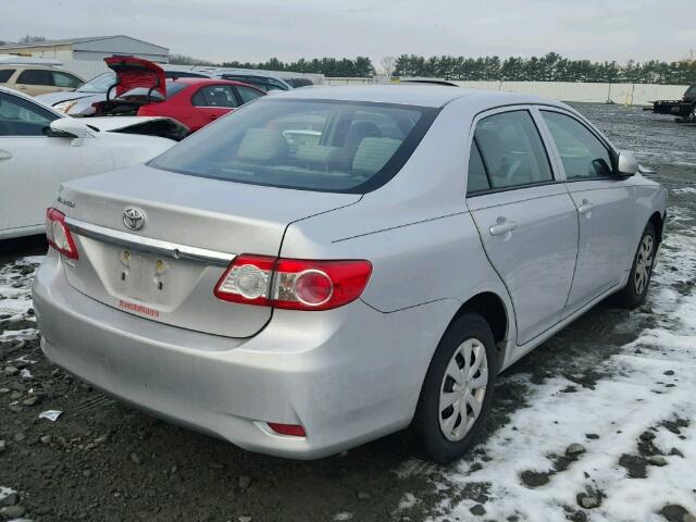 2T1BU4EE8CC822399 - 2012 TOYOTA COROLLA BA SILVER photo 4