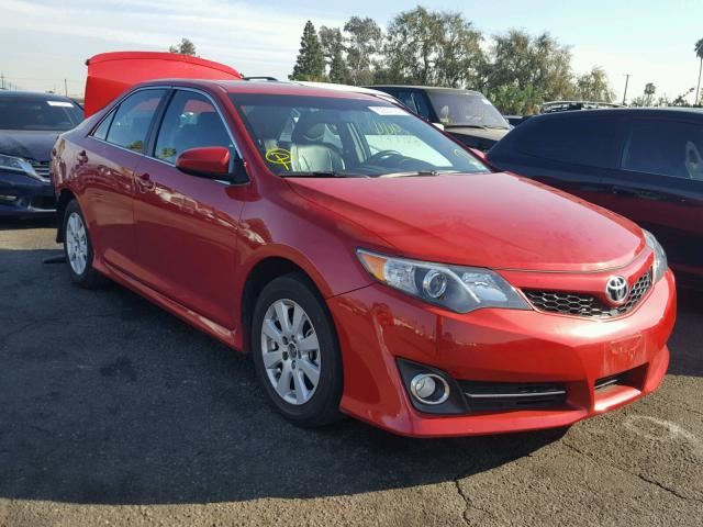 4T1BF1FK0CU547249 - 2012 TOYOTA CAMRY BASE RED photo 1