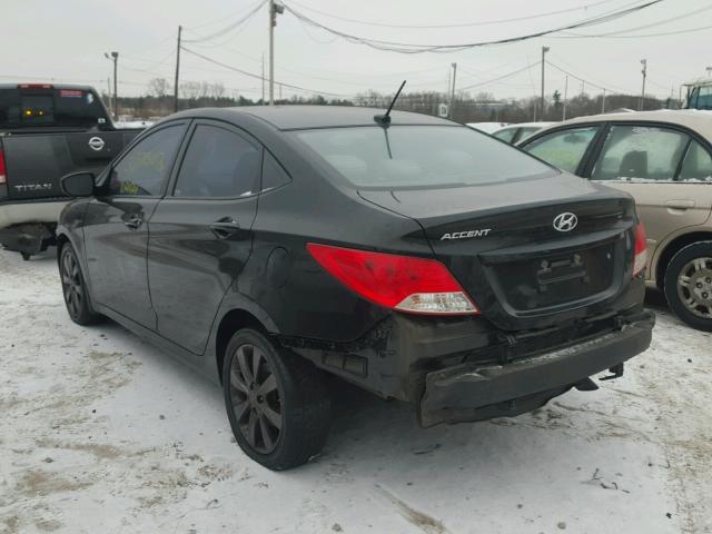 KMHCU4AE1DU427250 - 2013 HYUNDAI ACCENT GLS BLACK photo 3