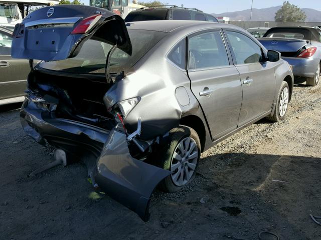 3N1AB7AP5HL657073 - 2017 NISSAN SENTRA S GRAY photo 4