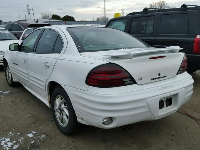 1G2NF52E91M546322 - 2001 PONTIAC GRAND AM S WHITE photo 3