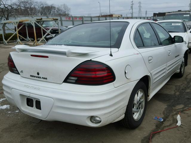 1G2NF52E91M546322 - 2001 PONTIAC GRAND AM S WHITE photo 4