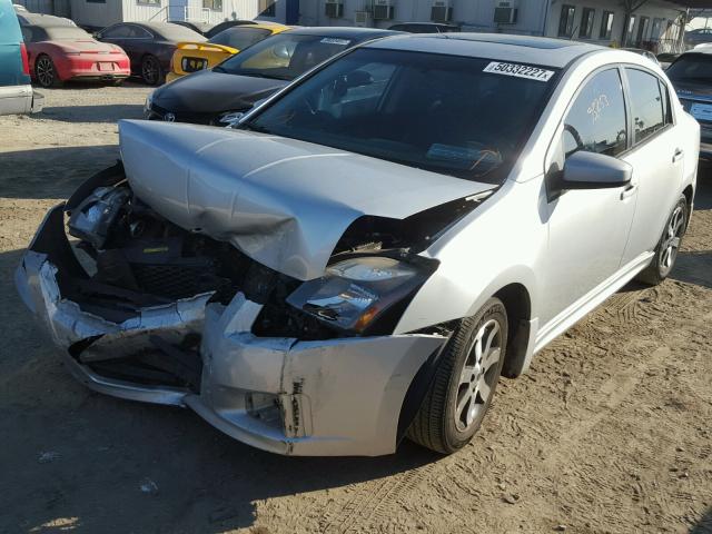 3N1AB6AP3CL783502 - 2012 NISSAN SENTRA 2.0 SILVER photo 2