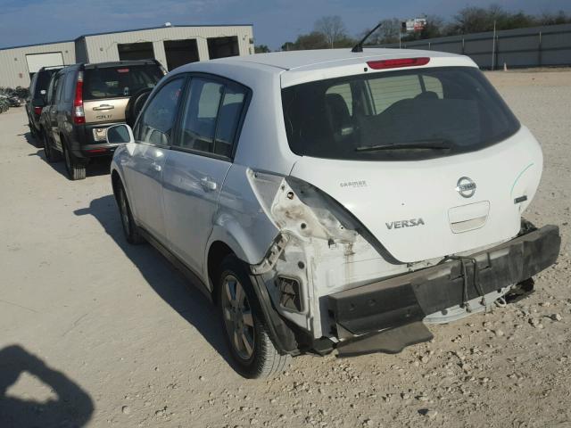 3N1BC1CP6CK205756 - 2012 NISSAN VERSA S WHITE photo 3