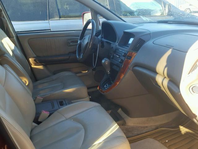 JT6GF10U0Y0055556 - 2000 LEXUS RX 300 BURGUNDY photo 5