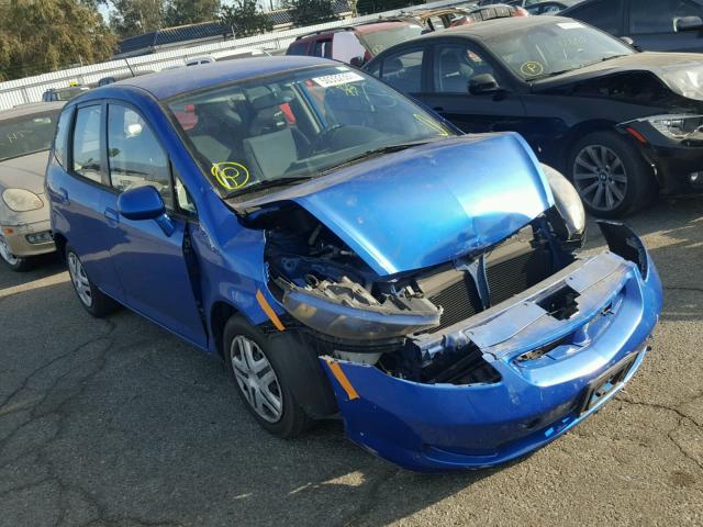 JHMGD38468S040982 - 2008 HONDA FIT BLUE photo 1