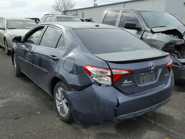 5YFBPRHE2EP055636 - 2014 TOYOTA COROLLA EC 蓝色 照片 3