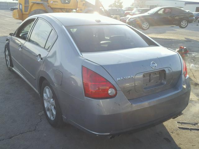 1N4BA41E28C810804 - 2008 NISSAN MAXIMA SE GRAY photo 3