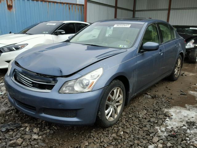 JNKCV61F69M052600 - 2009 INFINITI G37 BLUE photo 2