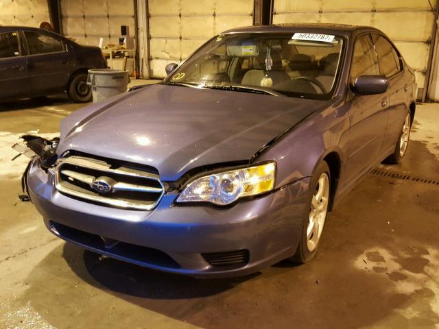 4S3BL626267220681 - 2006 SUBARU LEGACY 2.5 BLUE photo 2