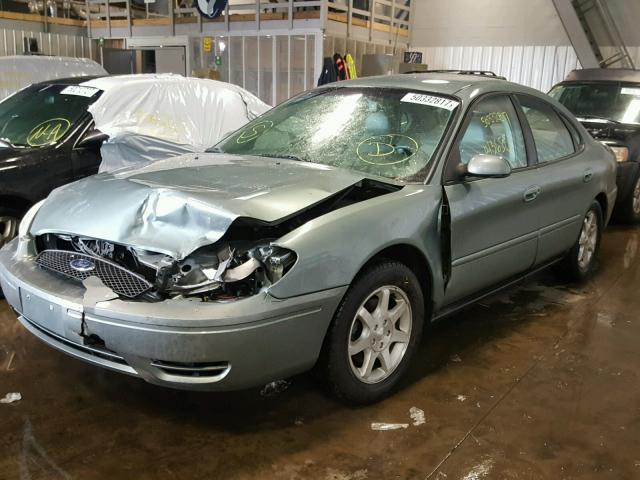 1FAFP56U97A144072 - 2007 FORD TAURUS SEL GREEN photo 2