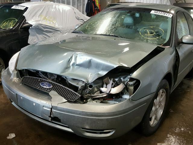 1FAFP56U97A144072 - 2007 FORD TAURUS SEL GREEN photo 9