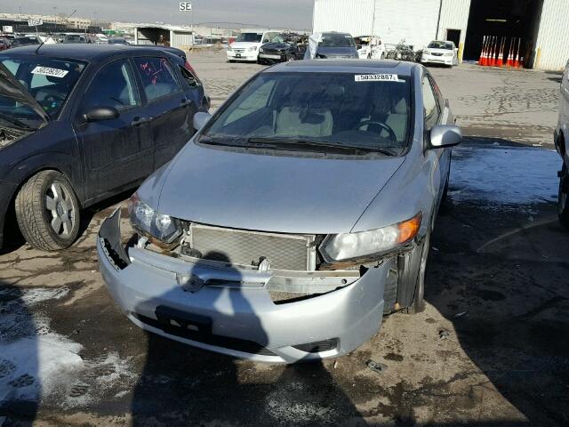 2HGFG12828H500474 - 2008 HONDA CIVIC EX SILVER photo 2