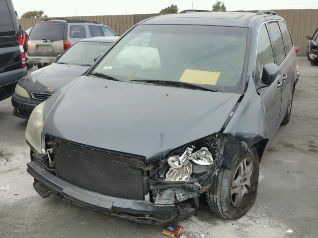 5FNRL38726B450535 - 2006 HONDA ODYSSEY EX GRAY photo 1