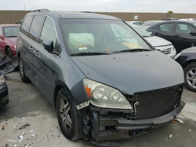 5FNRL38726B450535 - 2006 HONDA ODYSSEY EX GRAY photo 2