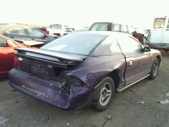 1FALP4040TF222189 - 1996 FORD MUSTANG PURPLE photo 4