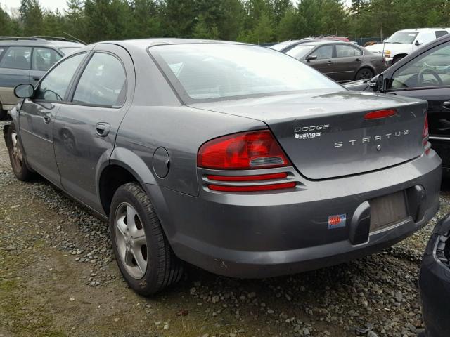 1B3EL46X74N233988 - 2004 DODGE STRATUS SX GRAY photo 3