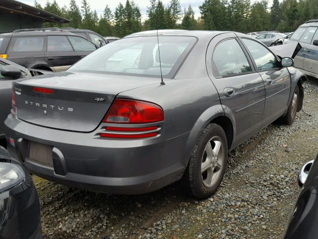 1B3EL46X74N233988 - 2004 DODGE STRATUS SX GRAY photo 4