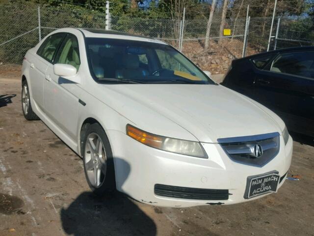 19UUA66265A044050 - 2005 ACURA TL WHITE photo 1