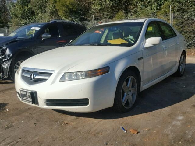 19UUA66265A044050 - 2005 ACURA TL WHITE photo 2