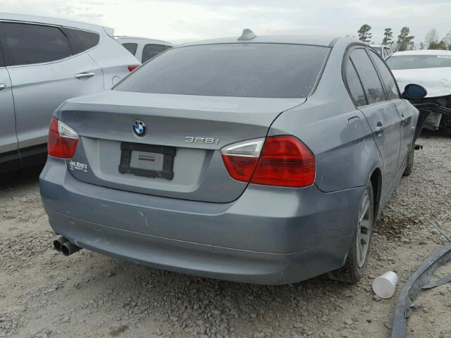 WBAVA37597NL15539 - 2007 BMW 328 I GRAY photo 4