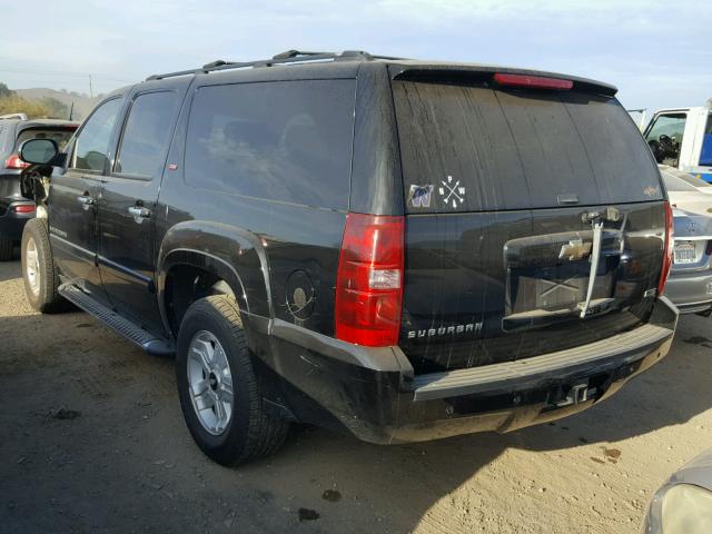 3GNFC16087G259542 - 2007 CHEVROLET SUBURBAN C BLACK photo 3