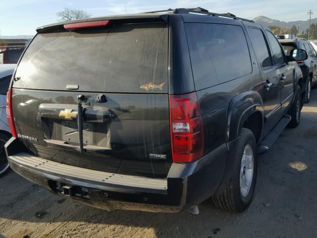 3GNFC16087G259542 - 2007 CHEVROLET SUBURBAN C BLACK photo 4