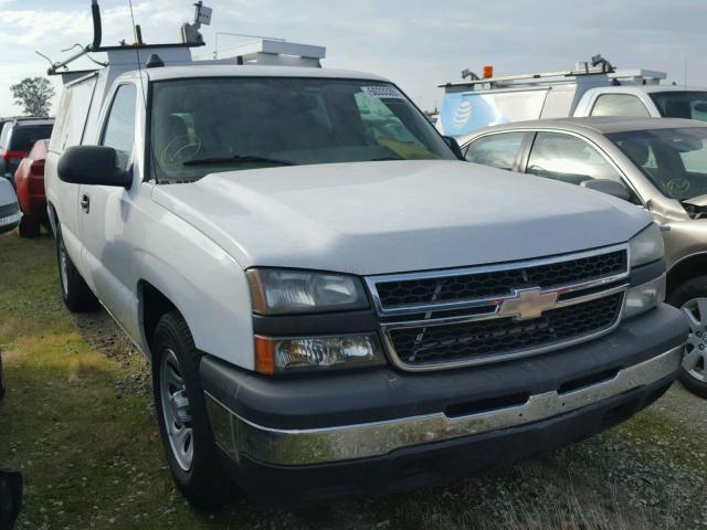 1GCEC14X96Z291242 - 2006 CHEVROLET SILVERADO WHITE photo 1