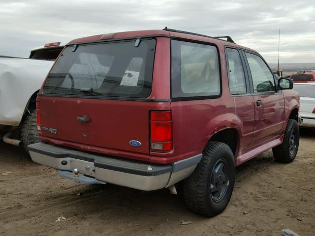 1FMCU24X1PUB01583 - 1993 FORD EXPLORER BURGUNDY photo 4