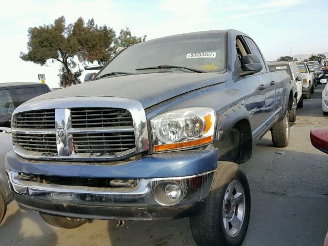 3D7KR28C16G143557 - 2006 DODGE RAM 2500 S BLUE photo 2