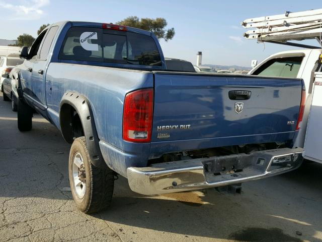 3D7KR28C16G143557 - 2006 DODGE RAM 2500 S Mavi foto 3