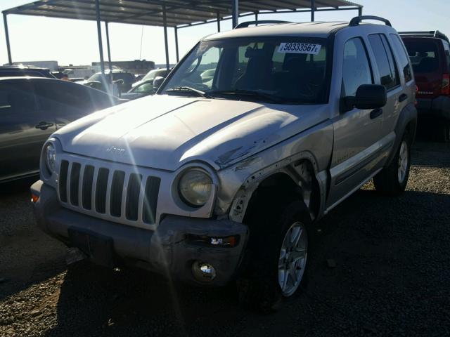 1J4GK48K02W113298 - 2002 JEEP LIBERTY SP SILVER photo 2