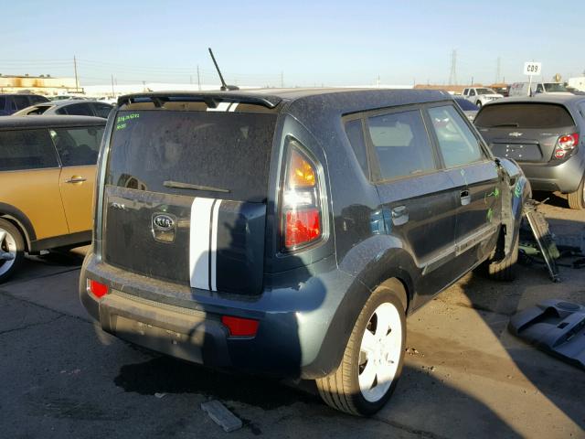 KNDJT2A26A7070599 - 2010 KIA SOUL + BLUE photo 4