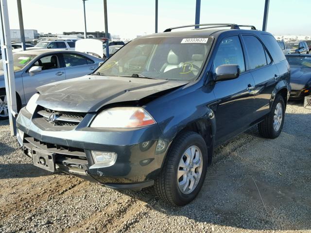 2HNYD18973H554405 - 2003 ACURA MDX TOURIN CHARCOAL photo 2