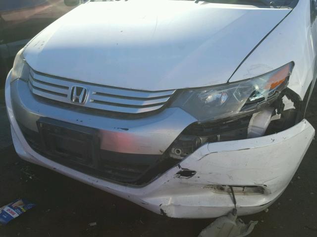 JHMZE2H72AS027145 - 2010 HONDA INSIGHT EX WHITE photo 9