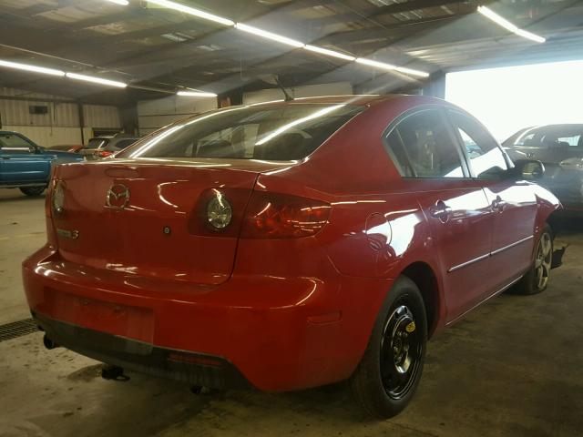 JM1BK32F851337040 - 2005 MAZDA 3 I RED photo 4