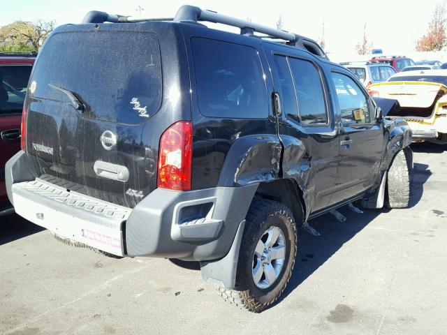 5N1AN08W89C507878 - 2009 NISSAN XTERRA OFF BLACK photo 4