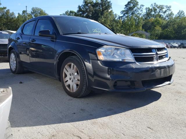 1B3BD4FB2BN566102 - 2011 DODGE AVENGER EX BLACK photo 1