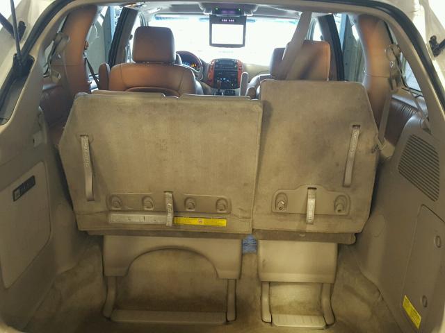 5TDZA22C86S532982 - 2006 TOYOTA SIENNA XLE WHITE photo 9