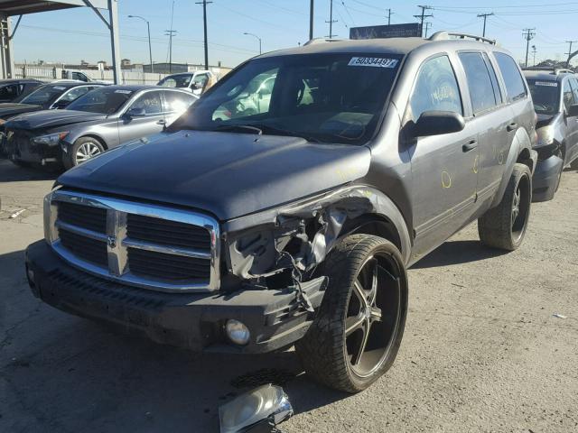 1D4HB48N34F116206 - 2004 DODGE DURANGO SL GRAY photo 2