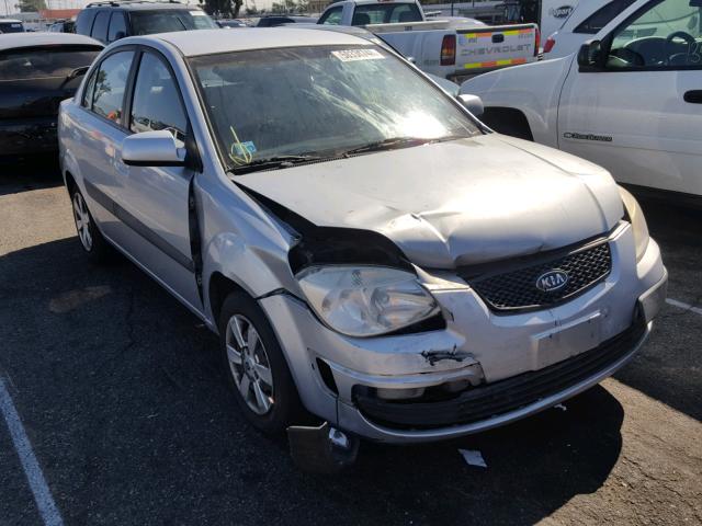 KNADE123276186497 - 2007 KIA RIO BASE SILVER photo 1