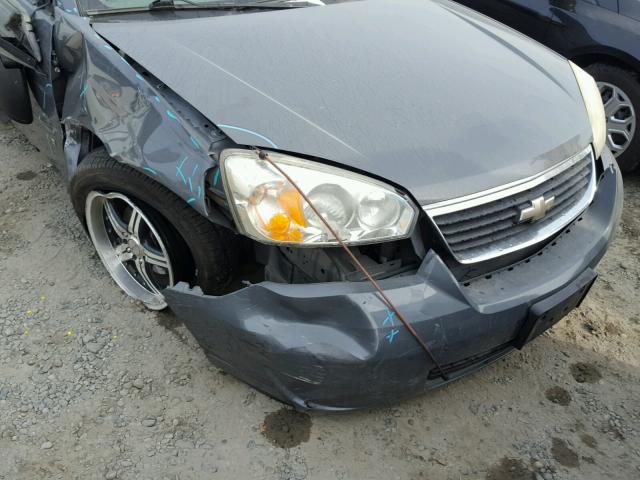 1G1ZS58F68F125920 - 2008 CHEVROLET MALIBU LS GRAY photo 9
